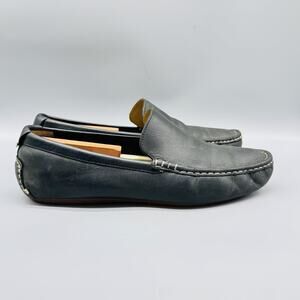 Cole Haan Shoes Mens 10 Black Leather Driving Loafers Slip On Moc Casual Comfort